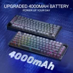 Redragon Ucal Pro K673 Pro 75% Tri-Mode Mechanical Keyboard – Concrete Jungle - Image 2