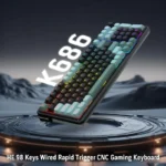 Eisa K686 96% Wired RGB Mechanical Keyboard | Magnetic Switch | Green & Black