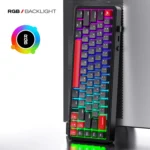 Cybeart Akula 65 Compact 65% Wireless RGB Mechanical Keyboard – Signature Edition (Black/Red/Gray) - Image 2