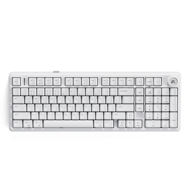 Cybeart Akula 99 98% Tri-Mode Wireless RGB Mechanical Gaming Keyboard | MKI Pre-Lubed Switches | White