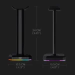 Redragon SCEPTER PRO HA300 RGB Headphone Stand with USB Hub - Image 5