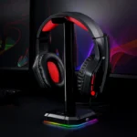 Redragon SCEPTER PRO HA300 RGB Headphone Stand with USB Hub - Image 3