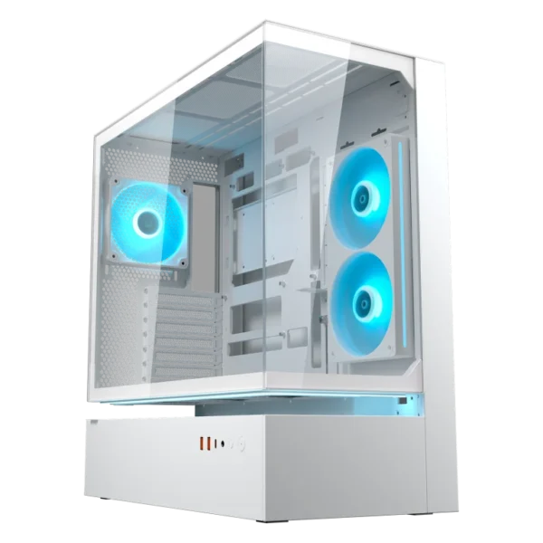 Cougar CFV235 Tempered Glass Mid Tower Gaming Cabinet (White) | ATX | ARGB Fans | USB Type-C | CGR-2DA4W