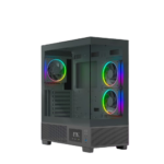 Ant Esports Crystal X3 LCD Mid-Tower Gaming PC Cabinet – Black