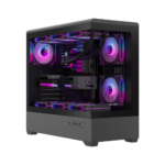 Ant Esports Crystal X6 Lite Mid-Tower Gaming PC Cabinet – Black