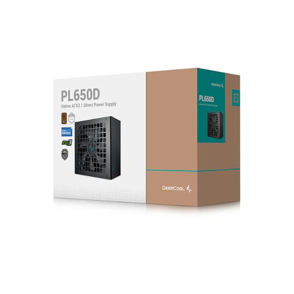 DeepCool PL650D ATX 3.1 Bronze 650 Watt SMPS Gaming Power Supply Black