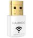 Hammok Ella Wi-Fi + Bluetooth USB Dual Band Receiver | AC600 Dual Band Wireless Adapter | Bluetooth 4.2 white