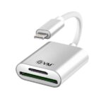 EVM 2-in-1 OTG Lightning Memory Card Reader for Apple iPhone & iPad | SD & microSD | Plug & Play EVM 2-in-1 OTG Lightning Memory Card Reader for Apple iPhone & iPad | SD & microSD | Plug & Play