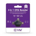EVM 3-in-1 OTG USB Flash Drive Reader | USB, Type-C & Lightning