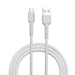 EVM Micro USB 18W Fast Charging Nylon Braided Cable 1M with Metal Head (White) – CM-011