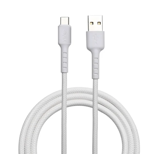 EVM Premium Type-C Nylon Braided Cable 25W White