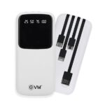 EVM EnCase+ 10000mAh Fast Charging Power Bank (White)