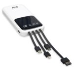 EVM EnCase+ 10000mAh Fast Charging Power Bank (White) - Image 3