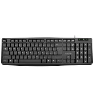 Hammok Glory USB Wired Keyboard | Full-Size 104 Keys | Plug & Play | Black