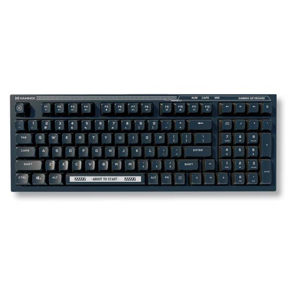 Hammok Spartan Wired Gaming Keyboard | RGB Backlit | USB Wired | Full-Size BLACK