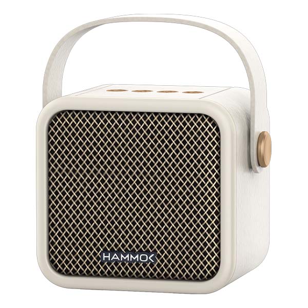Hammok Solo Bluetooth Speaker (White) | Portable Wireless Speaker | Bluetooth 5.3 | Built-in Microphone