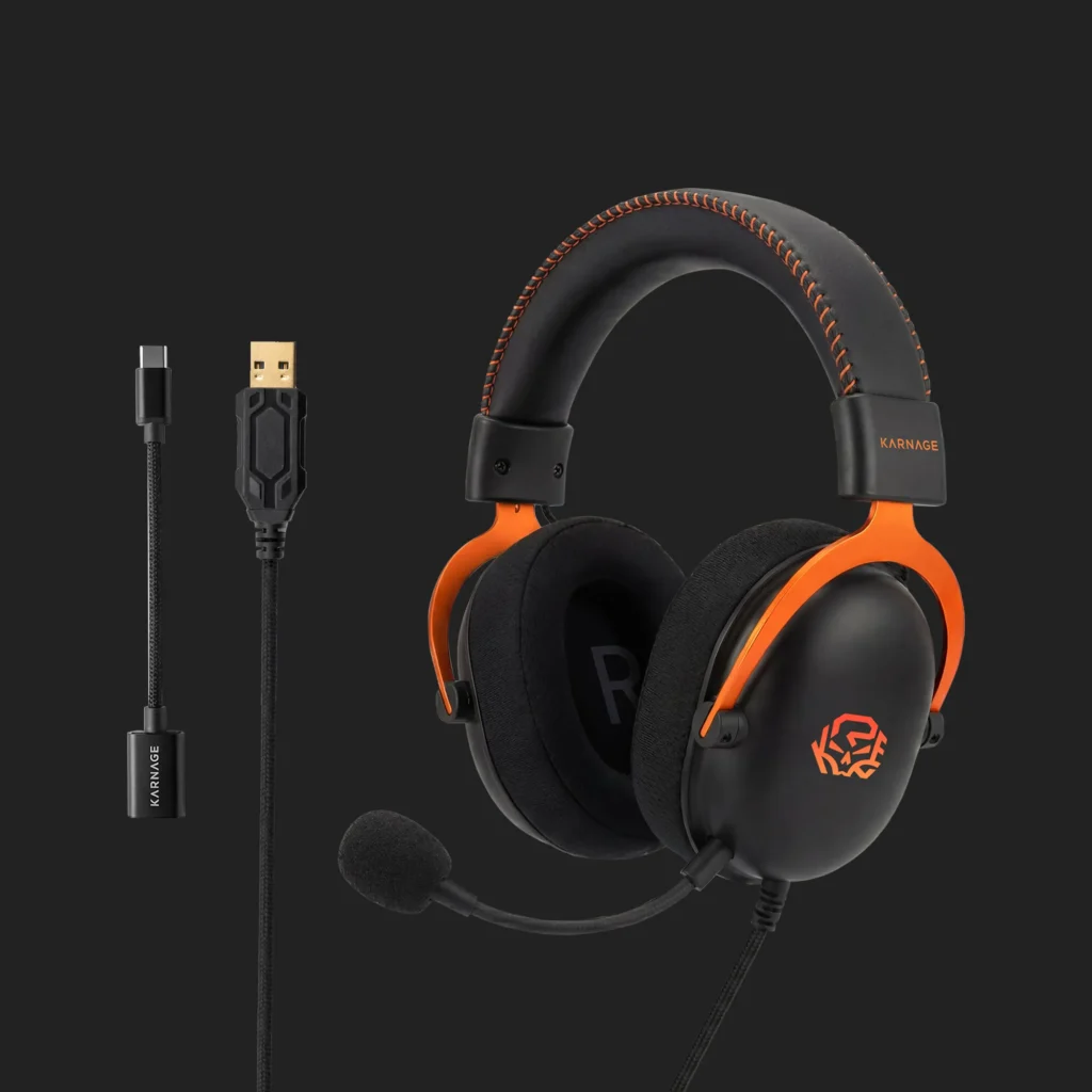 Karnage Velocity 50mm RGB Gaming Headset Black