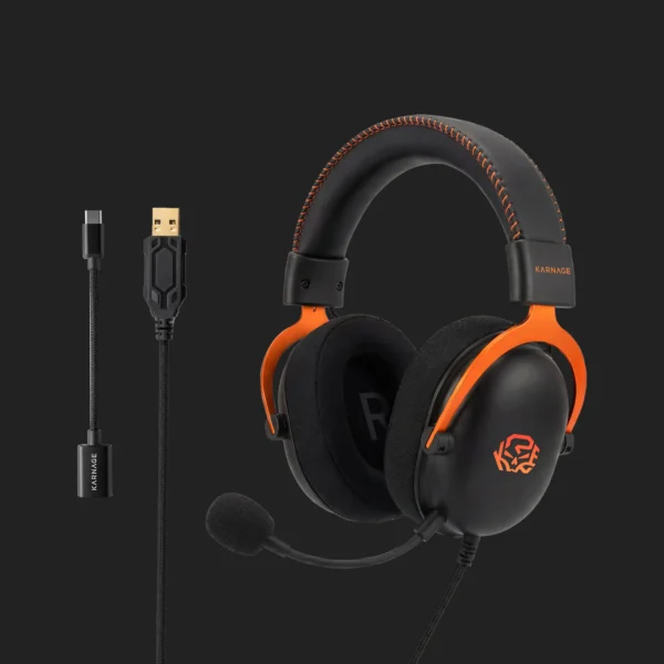 Karnage Velocity 50mm RGB Gaming Headset Black
