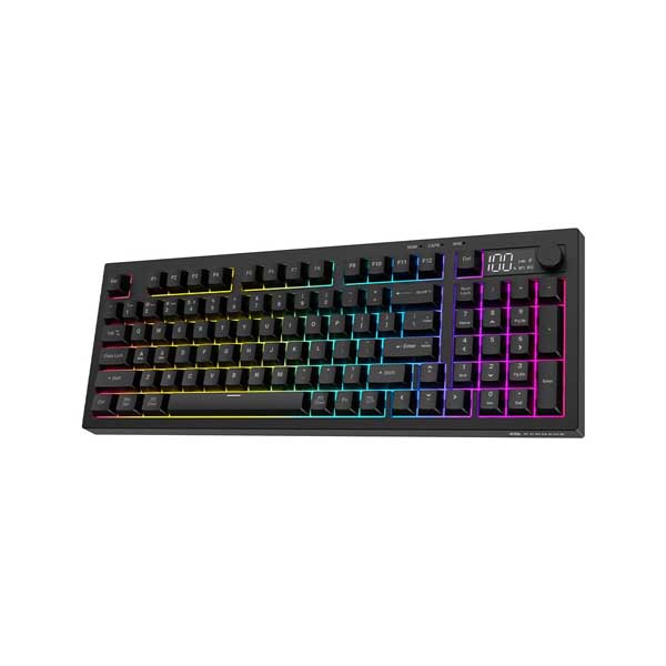 Karnage Visage 95-Key RGB Wireless Gaming Keyboard – Semi-Mechanical Black