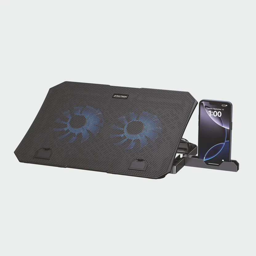 Ravtron TRIVO 1 Laptop Stand with Mobile Holder | Foldable & Portable
