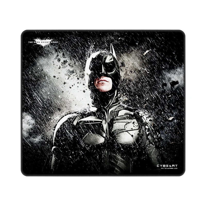 Cybeart Batman The Dark Knight Rises DC Comics Large Premium Licensed Gaming Mouse Pad | 450 × 400 × 4mm | Waterproof | Stitched Edges