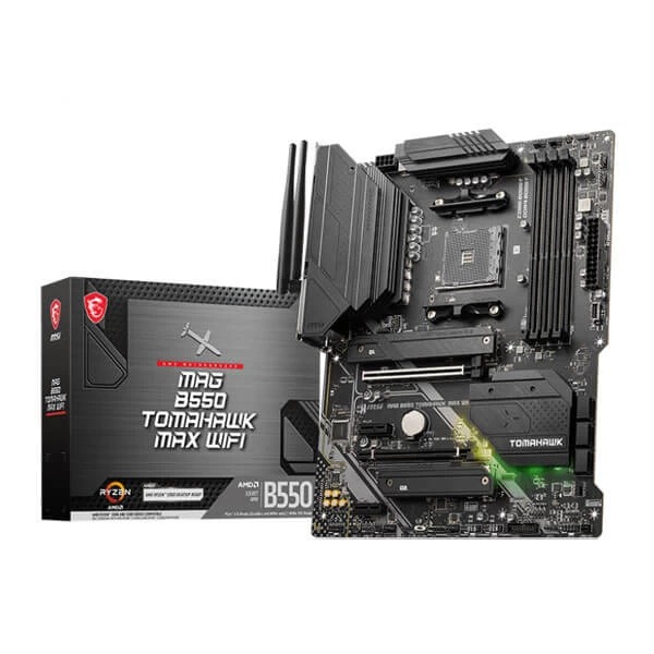 MSI MAG B550 TOMAHAWK MAX WIFI AMD B550 AM4 ATX DDR4 Gaming Motherboard