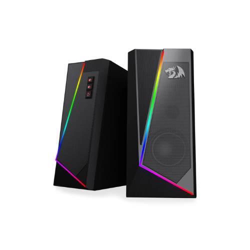 Redragon GS520 Anvil RGB 2.0 Gaming Speakers | USB Powered Stereo Desktop Speakers | Black