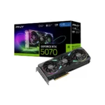 PNY NVIDIA GeForce RTX 5070 ARGB EPIC-X RGB OC Triple Fan 12GB GDDR7 Graphics Card