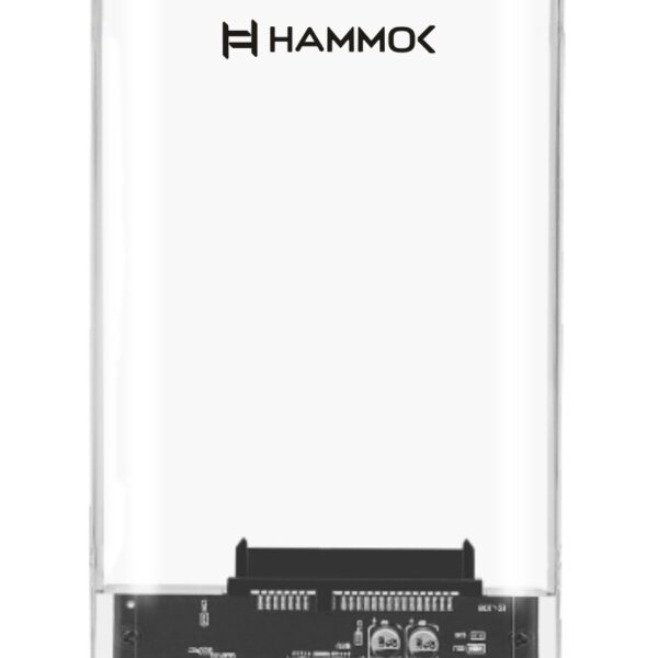 Hammok RICKON 2.5" USB 3.0 to SATA External HDD Enclosure | Transparent | 5Gbps | Plug & Play