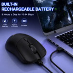 AULA SC580X Multi-Mode Wireless Gaming Mouse – Black - Image 4