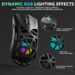AULA SC620 Bluetooth 5.3 + 2.4GHz Wireless Gaming Mouse – Black - Image 4