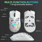 AULA SC620 Bluetooth 5.3 + 2.4GHz Wireless Gaming Mouse – white - Image 3