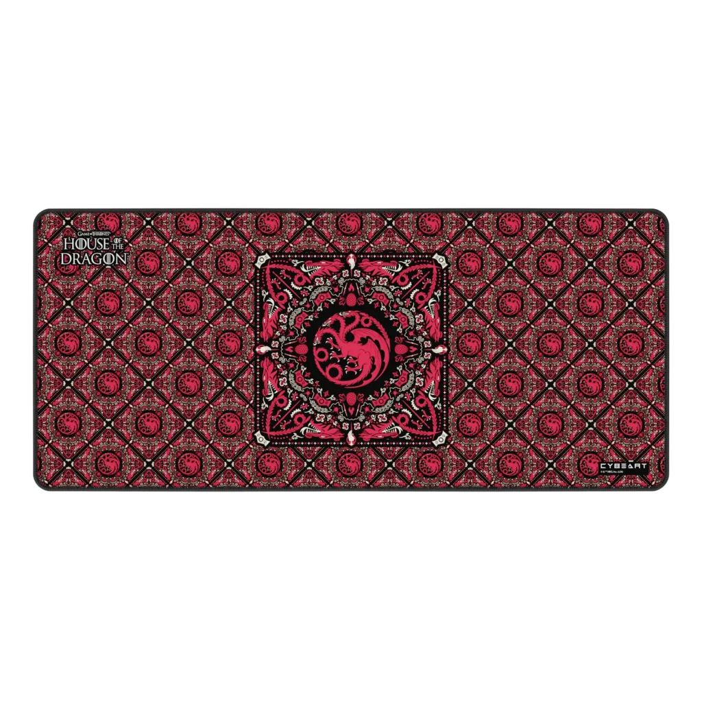 CYBEART Licensed - House Targaryen Edition XXL Gaming Mouse Pad