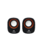 Hammok Jessi USB Speaker 2.0 Multimedia (Orange) | Stereo Desktop Speakers | USB Powered | 3.5mm Audio Input