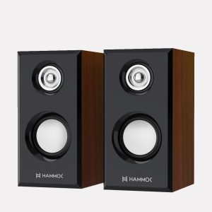 Hammok Vintage Wooden Bluetooth Speaker (Brown) | Portable Wireless Speaker | USB Type-C | Rich Stereo Sound