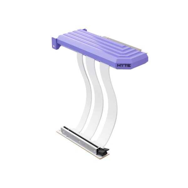 HYTE Hyper PCIe 5.0 GPU Riser Cable 200mm – Taro Milk | PCIe Gen5 x16 | High-Speed Graphics Card Extension