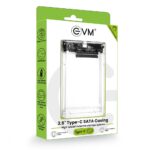 EVM 2.5-inch SATA HDD/SSD Enclosure USB 3.0 | Transparent | ESC/TP02 - Image 2