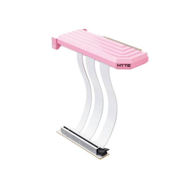 HYTE Hyper PCIe 5.0 GPU Riser Cable 200mm – Strawberry Milk | PCIe Gen5 x16 | High-Speed Graphics Card Extension HYTE Hyper PCIe 5.0 GPU Riser Cable 200mm – Strawberry Milk | PCIe Gen5 x16 | High-Speed Graphics Card Extension