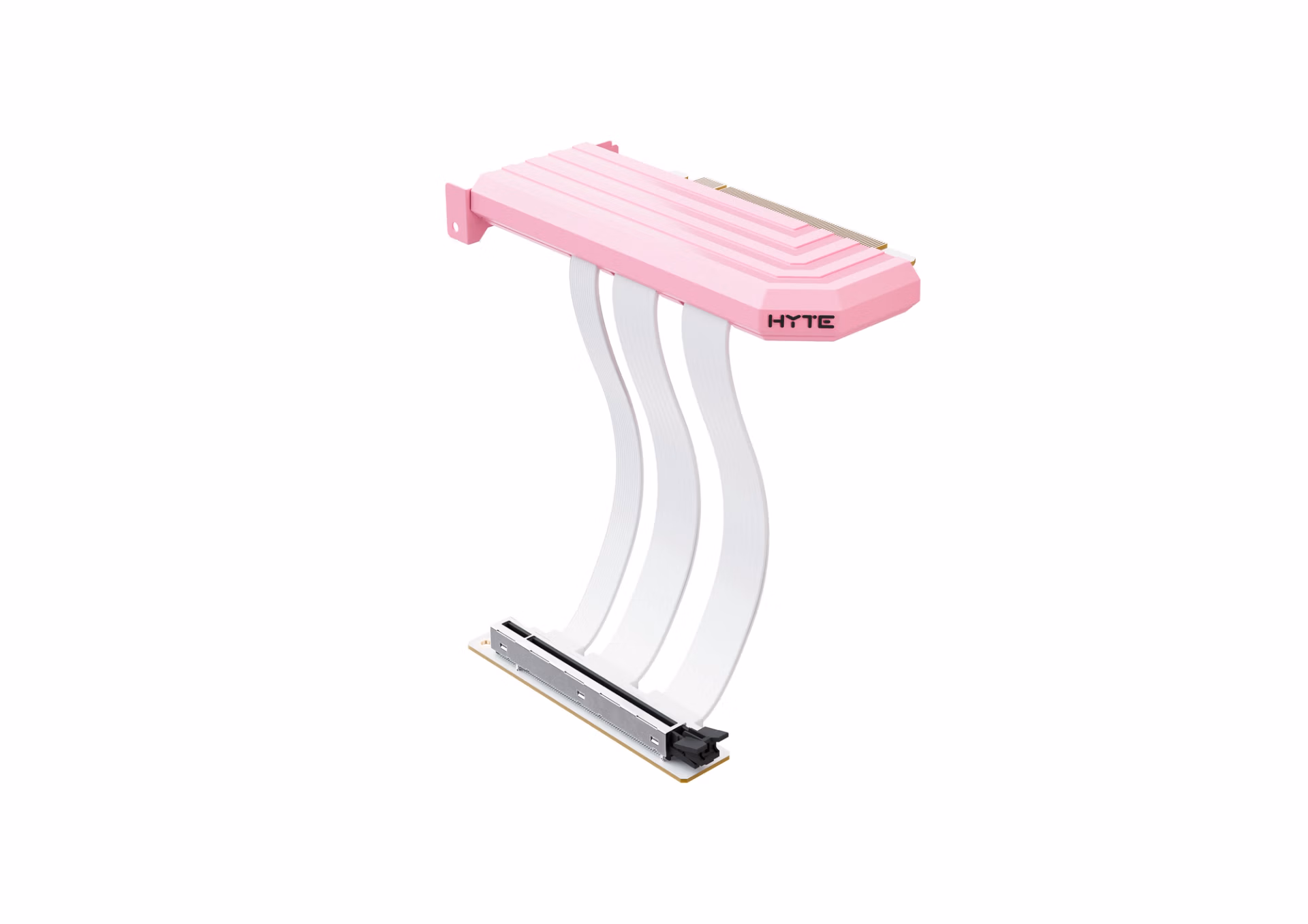 HYTE Hyper PCIe 5.0 GPU Riser Cable 200mm – Strawberry Milk | PCIe Gen5 x16 | High-Speed Graphics Card Extension HYTE Hyper PCIe 5.0 GPU Riser Cable 200mm – Strawberry Milk | PCIe Gen5 x16 | High-Speed Graphics Card Extension