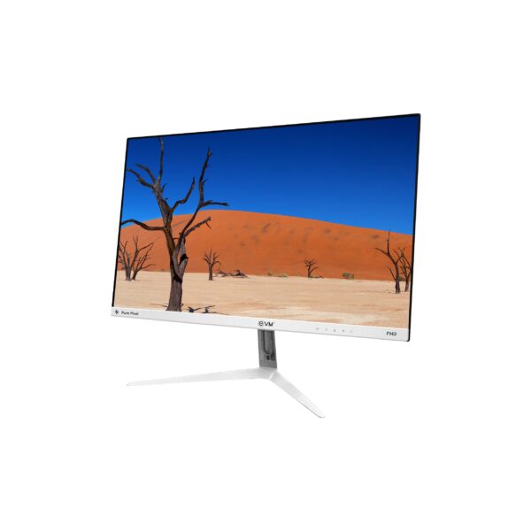 EVM 21.5-Inch Frameless Curved Full HD LED Monitor with Built-in Speakers | EVM 160 Plasma LED | HDMI + VGA | Black