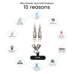 EVM USB-C to USB-C 60W Fast Charging Rope Cable 1.2M (CC06) - Image 2