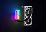 HYTE THICC Q60 240mm AIO Liquid CPU Cooler | 5″ IPS LCD Display | Dual Harmonic Pumps | LGA 1851/1700 & AM5