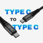EVM Type-C to Type-C 60W Fast Charging Nylon Braided Cable 1M Black – EVM-CC-07 - Image 4