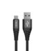 EVM Micro USB 18W Fast Charging Nylon Braided Cable 1M with Metal Head (Black) – CM-011