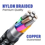 EVM Micro USB 18W Fast Charging Nylon Braided Cable 1M with Metal Head (Black) – CM-011 - Image 4