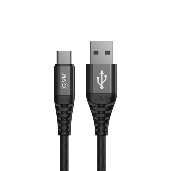 EVM Premium Type-C Nylon Braided Cable 25W Black