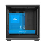 Ant Esports Crystal X8 ARC ATX Mid Tower Gaming Cabinet with 8 ARGB Fans – Black