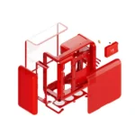 HYTE X50 Modern Performance Mid Tower Gaming PC Case – Wild Cherry | Tempered Glass | High Airflow | ATX