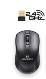 Hammok Onyx Wireless Rechargeable Keyboard & Mouse Combo | 2.4GHz | Full-Size Keyboard | Adjustable DPI Mouse