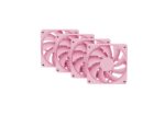 HYTE FA12 Luxury High-Airflow 120mm PWM Cabinet Fans (4-Pack) – Strawberry Milk | Fluid Dynamic Bearing | FAN-HYTE-FA12-SM-4